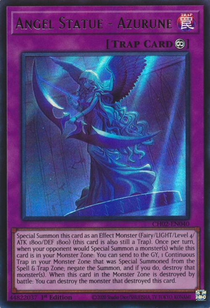 Angel Statue - Azurune (CH02-EN040) - Ultra Rare