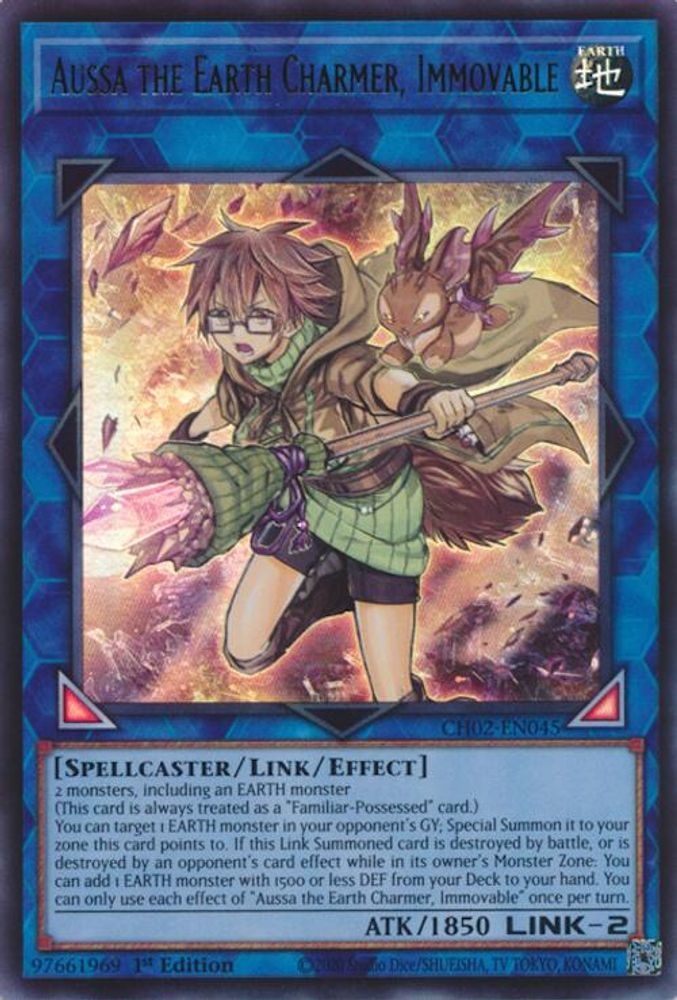 Aussa the Earth Charmer, Immovable (CH02-EN045) - Ultra Rare