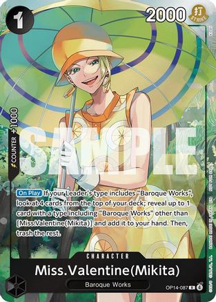 Miss.Valentine(Mikita) (Dash Pack) (OP14-087) - Rare