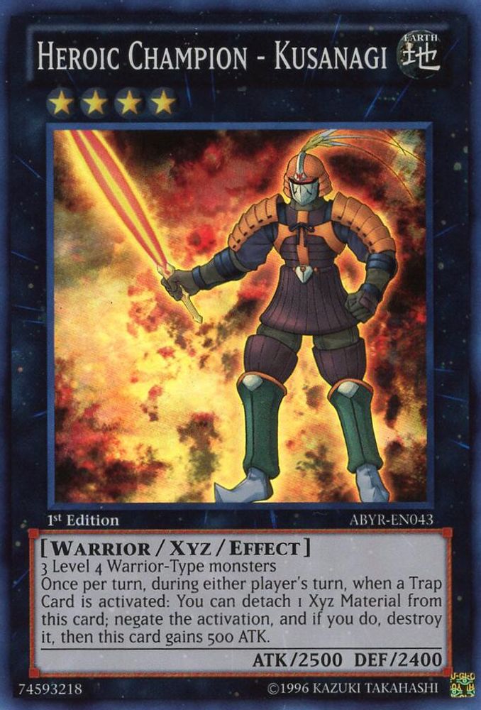 Heroic Champion - Kusanagi (ABYR-EN043) - Super Rare