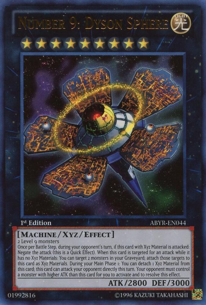 Number 9: Dyson Sphere (ABYR-EN044) - Ultra Rare