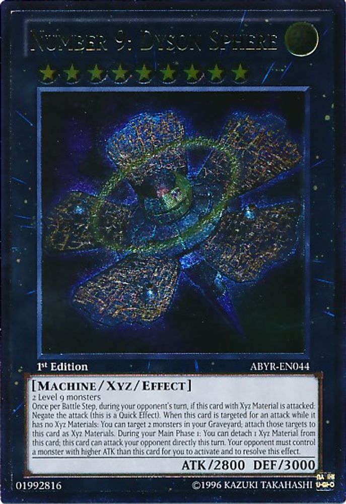 Number 9: Dyson Sphere (UTR) (ABYR-EN044) - Ultimate Rare