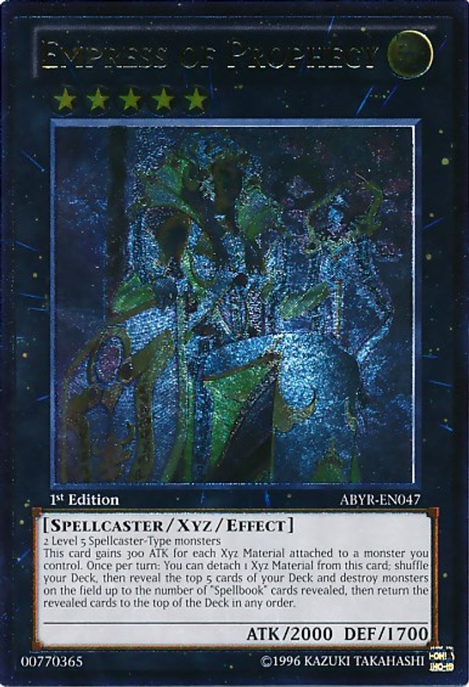 Empress of Prophecy (UTR) (ABYR-EN047) - Ultimate Rare