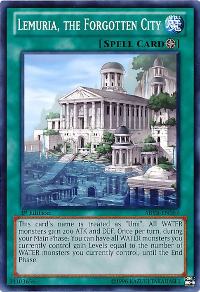 Lemuria, the Forgotten City (ABYR-EN057) - Common