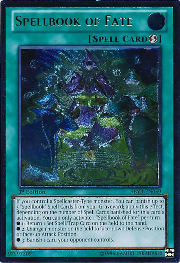 Spellbook of Fate (UTR) (ABYR-EN059) - Ultimate Rare