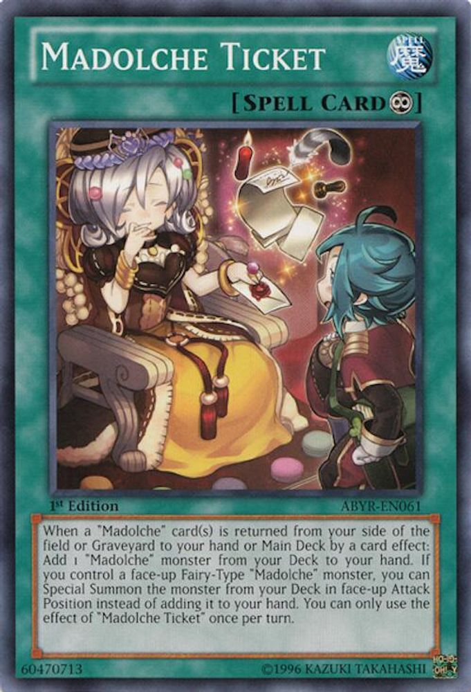 Madolche Ticket (ABYR-EN061) - Common