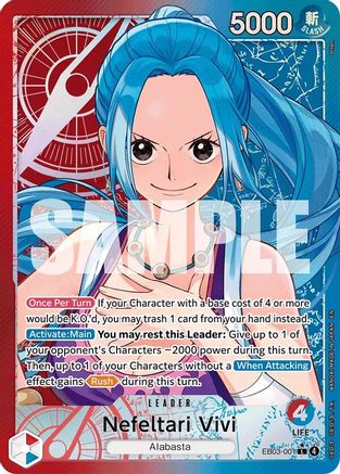 Nefeltari Vivi  - 001 (Alternate Art) (EB03-001) - Leader