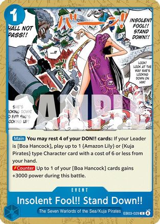 Insolent Fool!! Stand Down!! (EB03-029) - Common