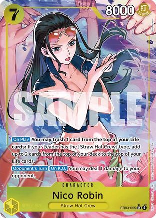 Nico Robin (055) (Alternate Art) (EB03-055) - Super Rare