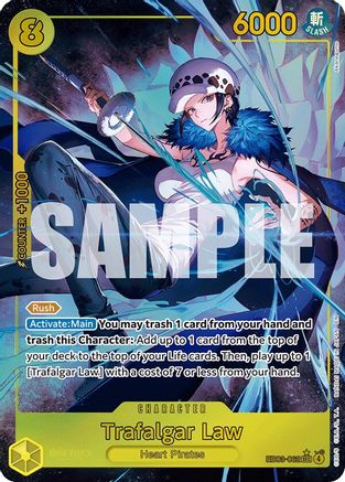 Trafalgar Law (Alternate Art) (EB03-062) - Secret Rare
