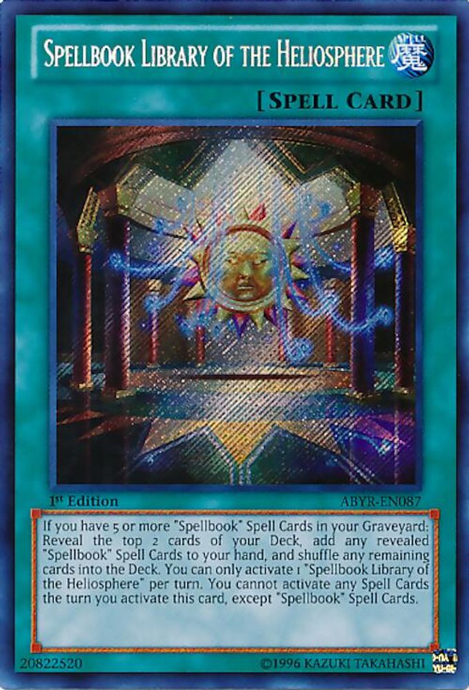 Spellbook Library of the Heliosphere (ABYR-EN087) - Secret Rare