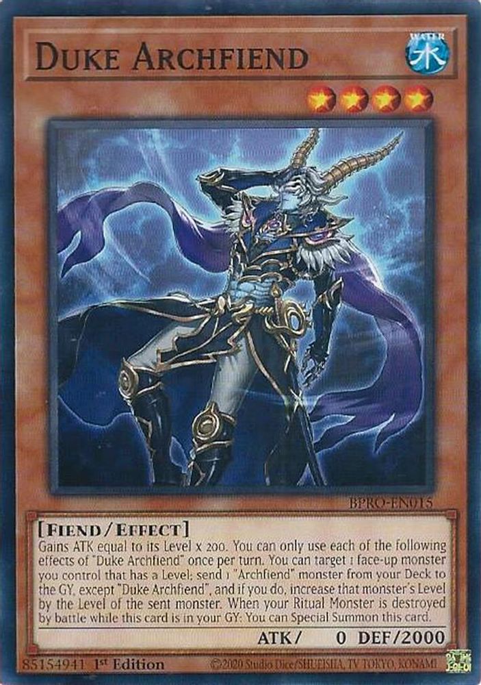 Duke Archfiend (BPRO-EN015) - Common