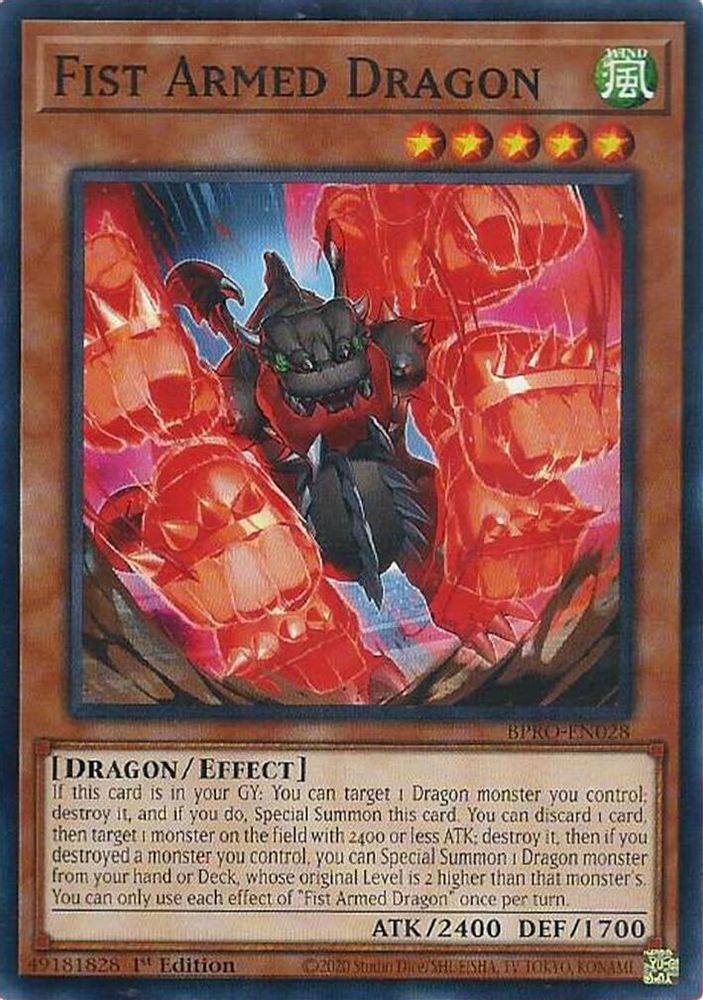 Fist Armed Dragon (BPRO-EN028) - Common
