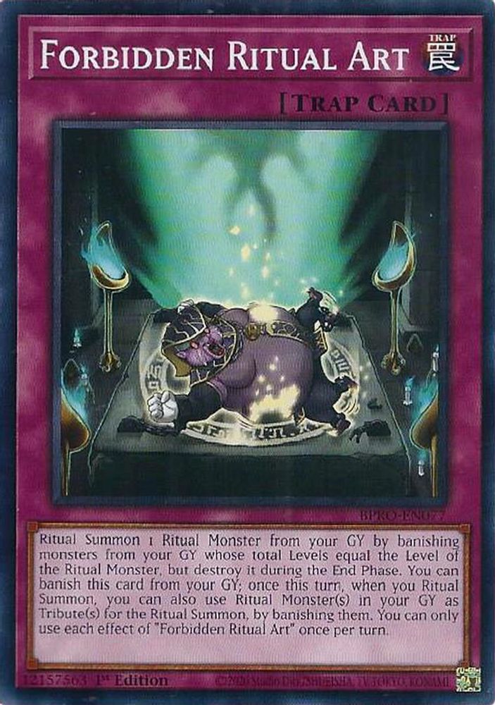 Forbidden Ritual Art (BPRO-EN077) - Common