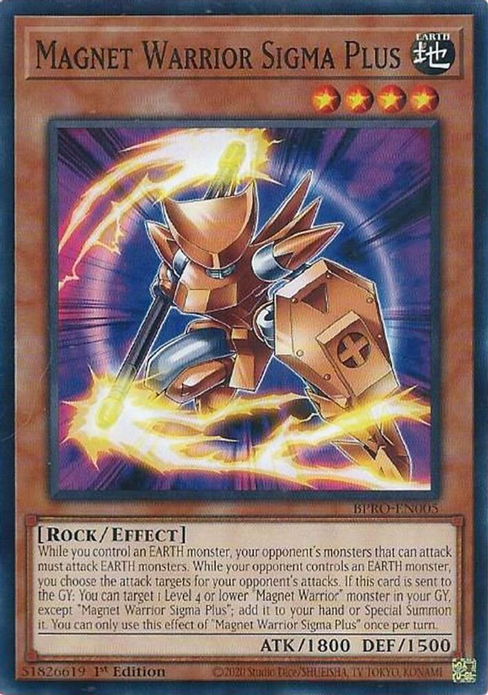 Magnet Warrior Sigma Plus (BPRO-EN005) - Common