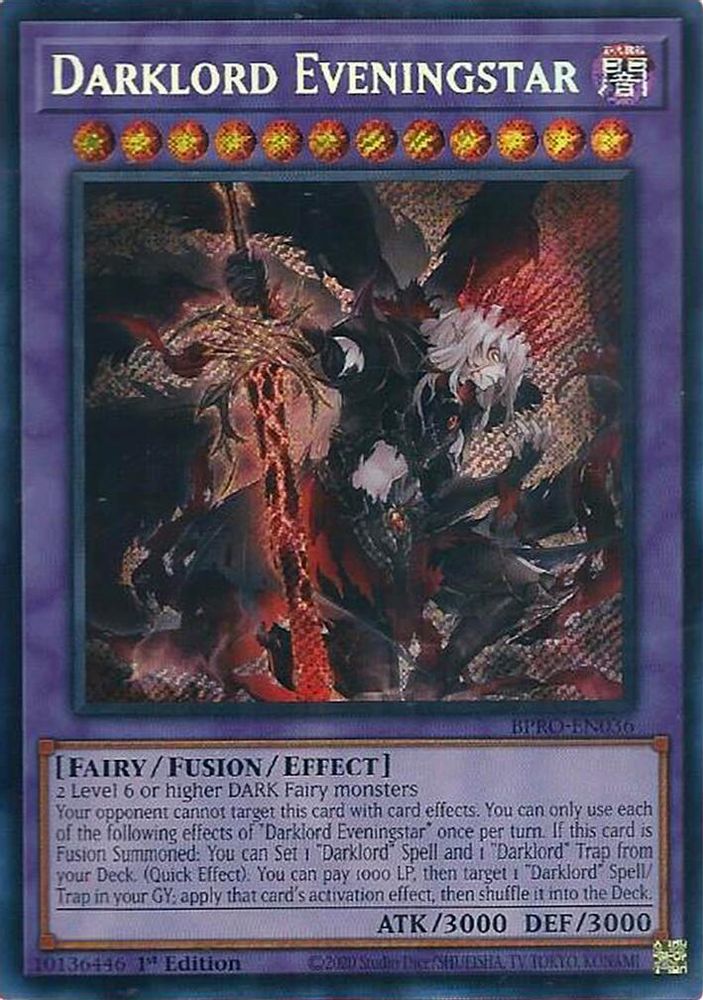 Darklord Eveningstar (BPRO-EN036) - Secret Rare