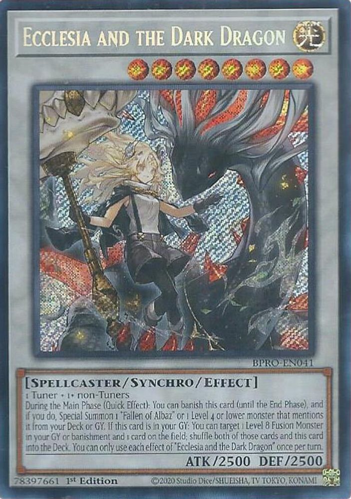 Ecclesia and the Dark Dragon (BPRO-EN041) - Secret Rare