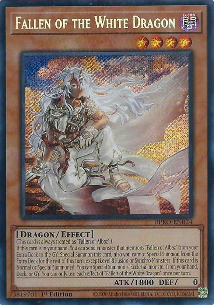 Fallen of the White Dragon (BPRO-EN024) - Secret Rare
