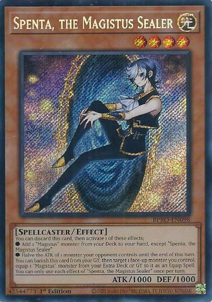 Spenta, the Magistus Sealer (BPRO-EN098) - Secret Rare