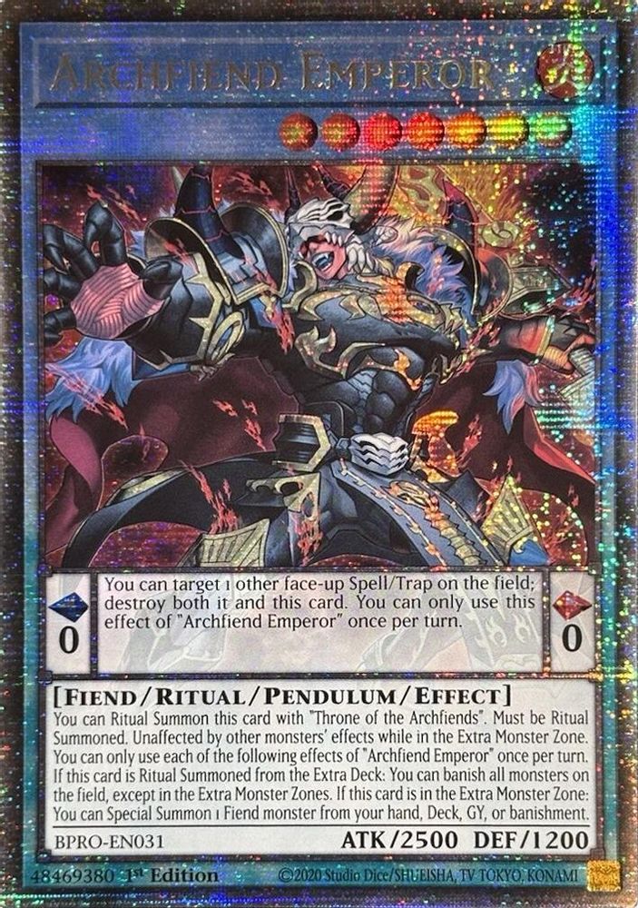 Archfiend Emperor (Starlight Rare) (BPRO-EN031) - Starlight Rare