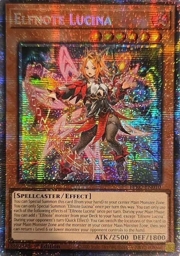 Elfnote Lucina (Starlight Rare) (BPRO-EN010) - Starlight Rare
