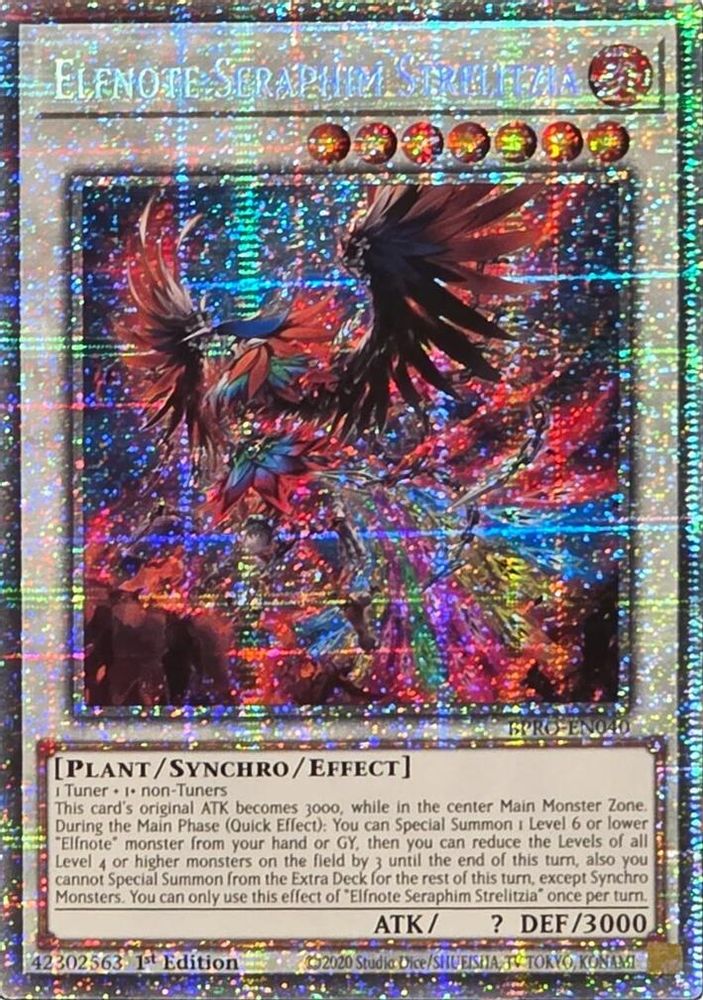 Elfnote Seraphim Strelitzia (Starlight Rare) (BPRO-EN040) - Starlight Rare