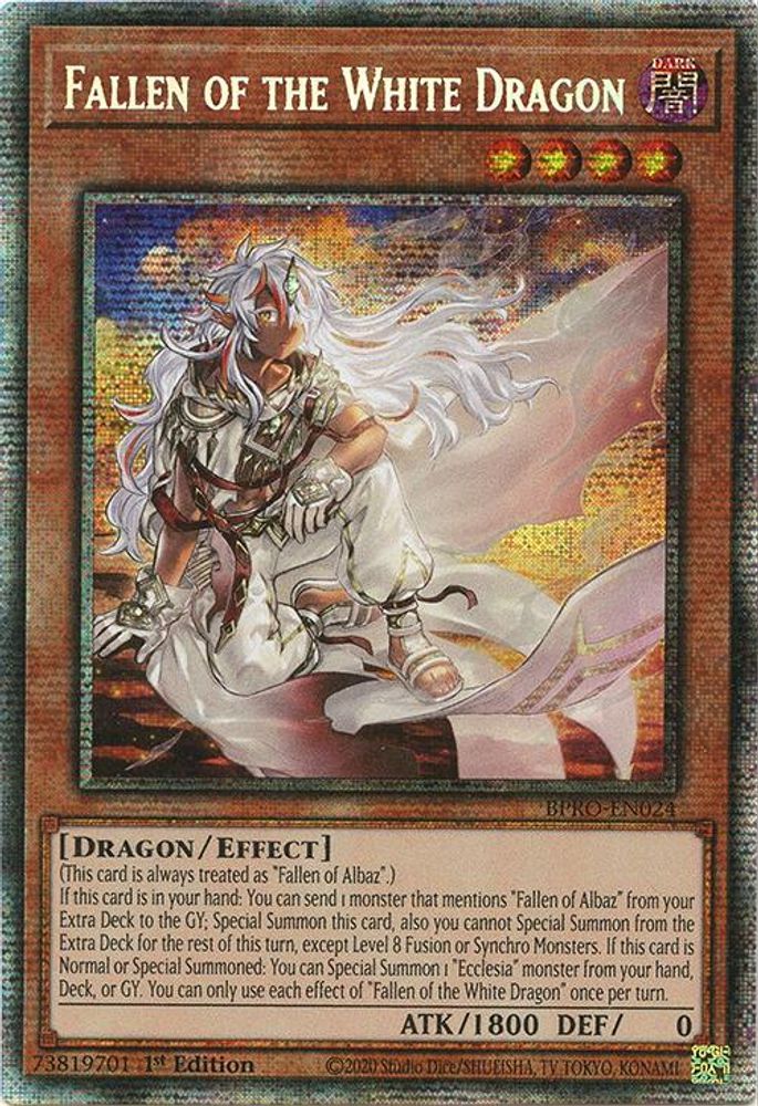 Fallen of the White Dragon (Starlight Rare) (BPRO-EN024) - Starlight Rare