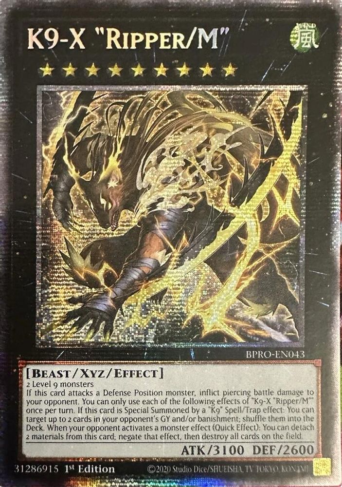 K9-X "Ripper/M" (Starlight Rare) (BPRO-EN043) - Starlight Rare