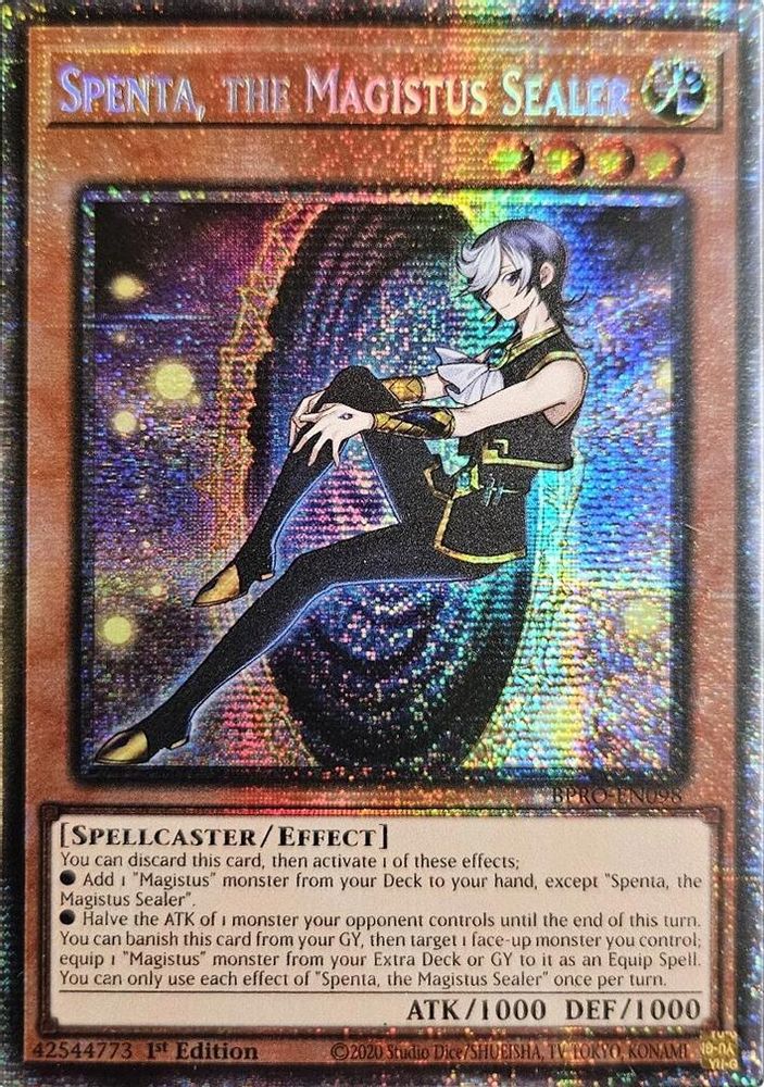 Spenta, the Magistus Sealer (Starlight Rare) (BPRO-EN098) - Starlight Rare