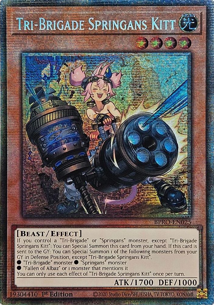 Tri-Brigade Springans Kitt (Starlight Rare) (BPRO-EN025) - Starlight Rare