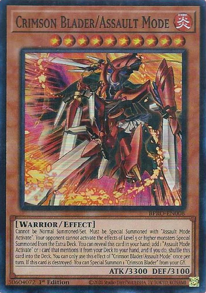 Crimson Blader/Assault Mode (BPRO-EN008) - Super Rare