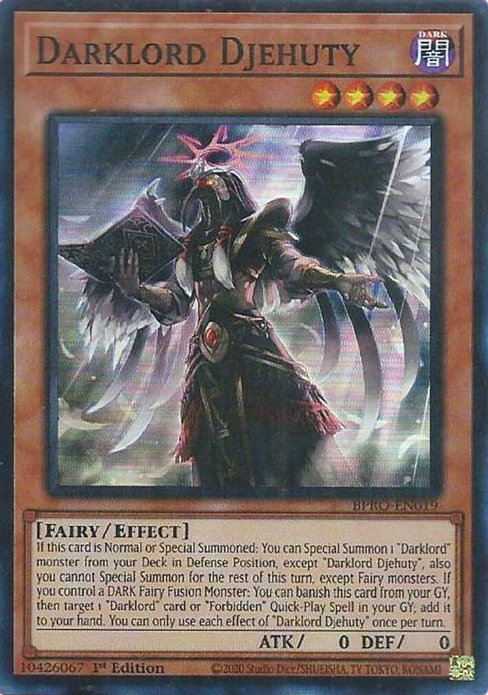 Darklord Djehuty (BPRO-EN019) - Super Rare