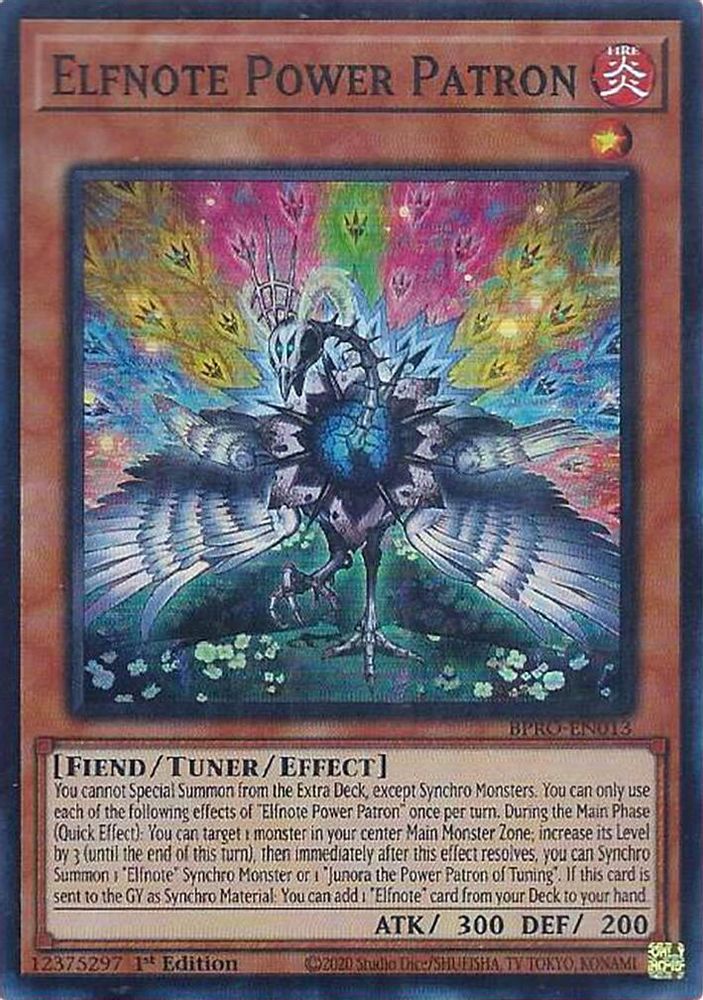 Elfnote Power Patron (BPRO-EN013) - Super Rare