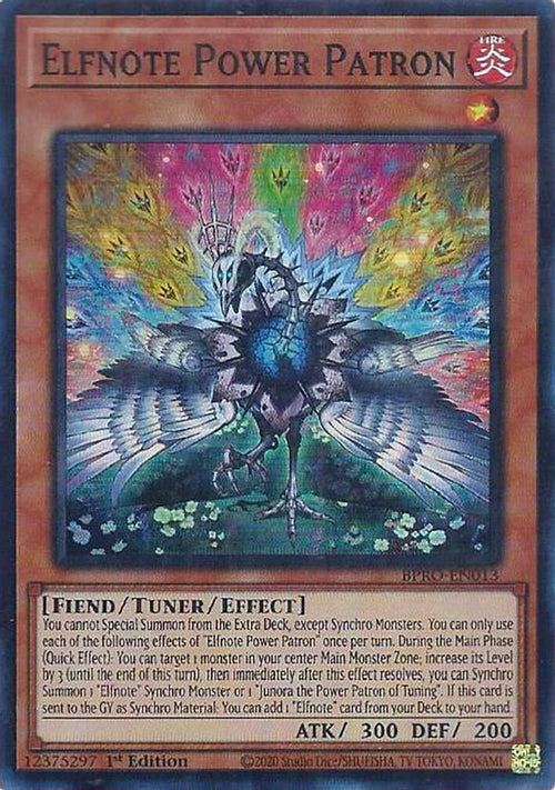 Elfnote Power Patron (BPRO-EN013) - Super Rare