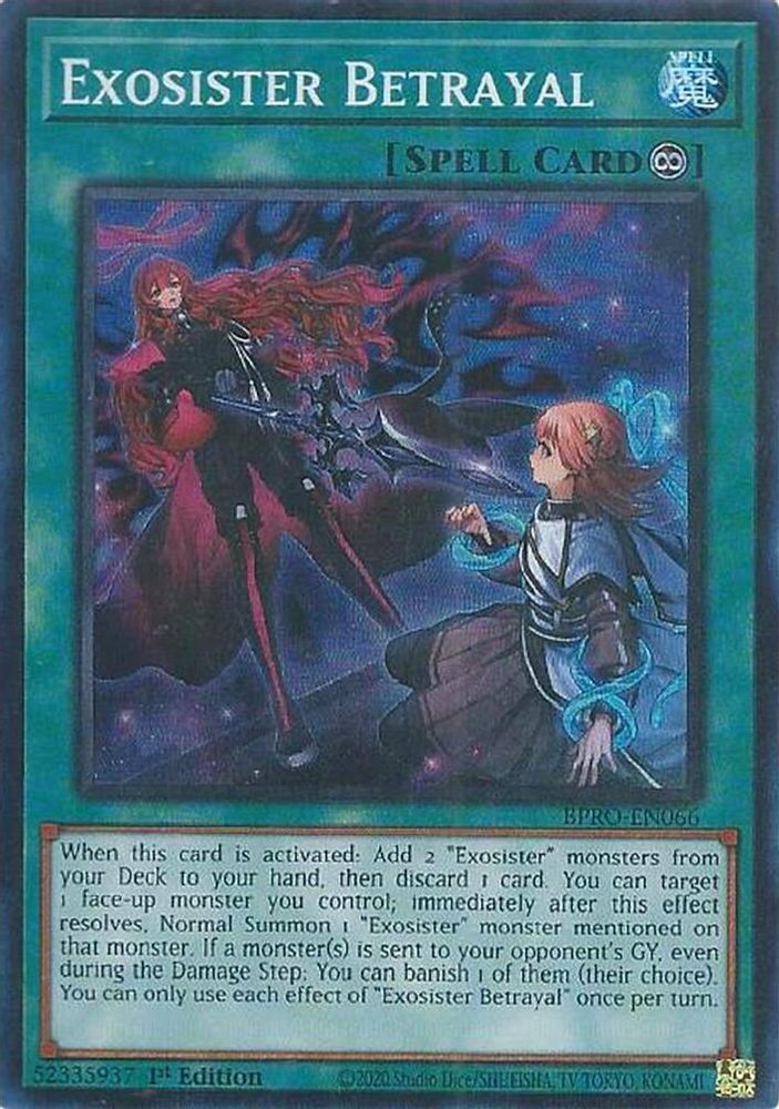 Exosister Betrayal (BPRO-EN066) - Super Rare
