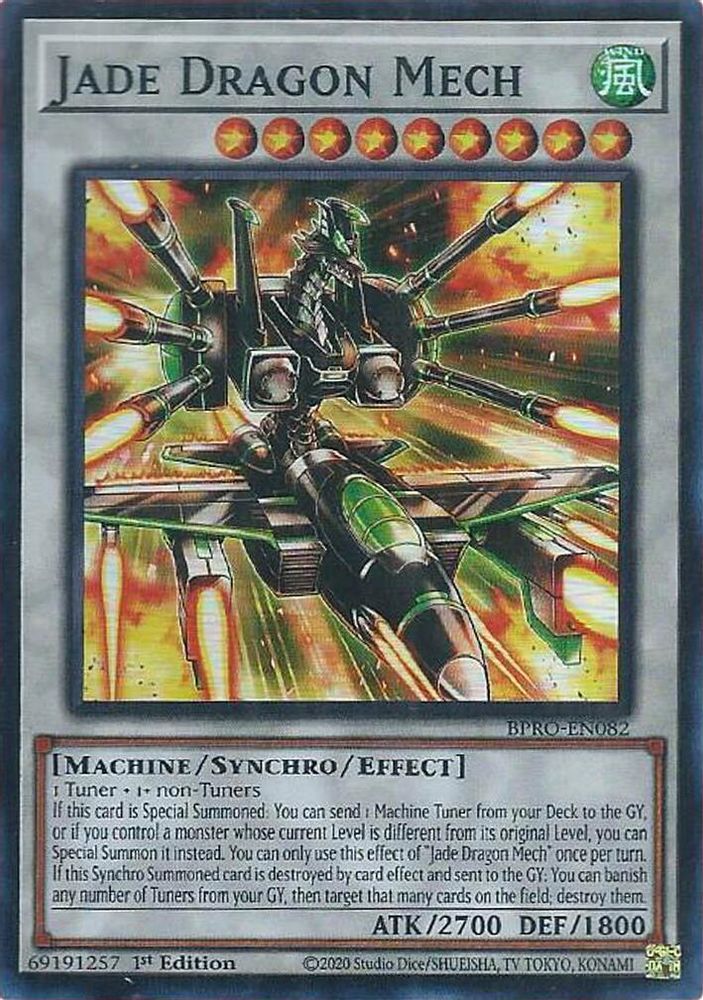Jade Dragon Mech (BPRO-EN082) - Super Rare