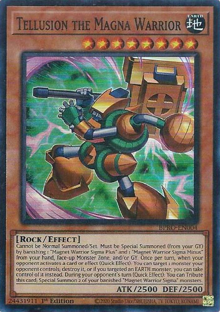 Tellusion the Magna Warrior (BPRO-EN004) - Super Rare