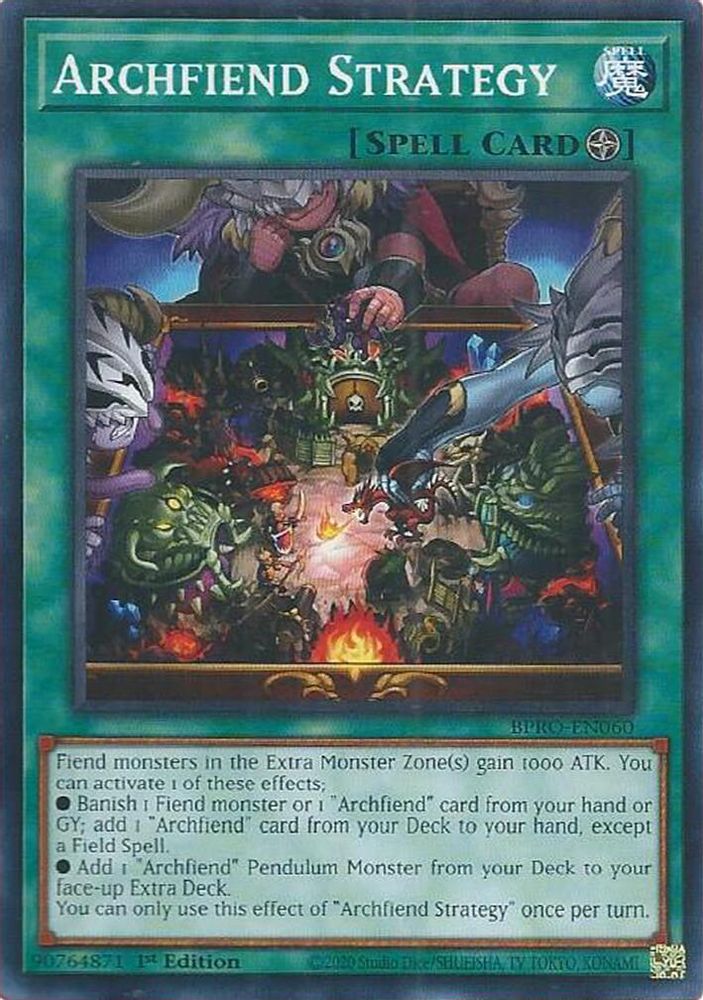 Archfiend Strategy (BPRO-EN060) - Common