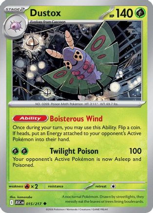 Dustox 015/217  - Reverse Holofoil - Uncommon