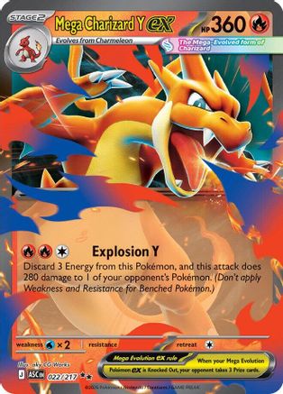 Mega Charizard Y ex 022/217  - Holofoil - Double Rare