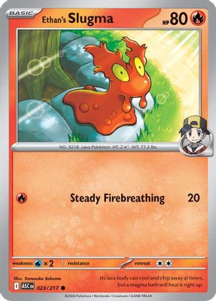 Ethan's Slugma 023  - Reverse Holofoil - Common