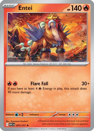 Entei 025  - Holofoil - Rare