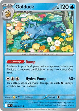 Golduck 040  - Reverse Holofoil - Uncommon