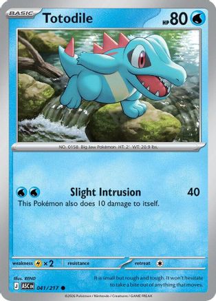 Totodile 041  - Reverse Holofoil - Common