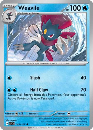 Weavile 045/217  - Uncommon