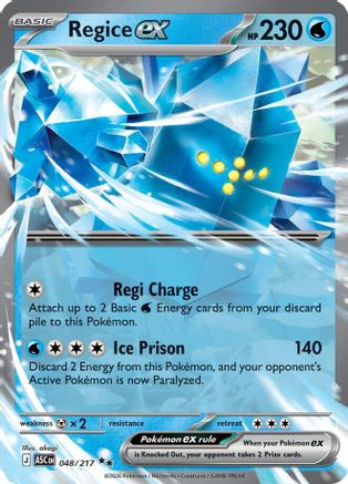 Regice ex 048  - Holofoil - Double Rare