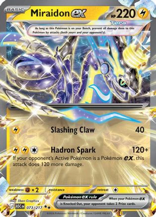 Miraidon ex 073  - Holofoil - Double Rare