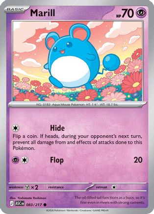 Marill 083/217  - Reverse Holofoil - Common