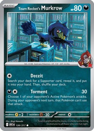 Team Rocket's Murkrow 126  - Common