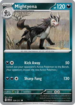 Mightyena 129/217  - Uncommon